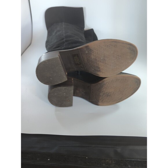 Lucky Brand Khlonn Womens Round Toe Leather Black Over the Knee Boot Size 8.5 - Picture 7 of 8